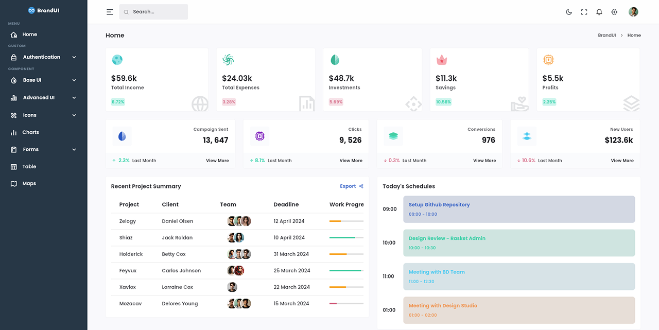 Enterprise Management Platform interface preview